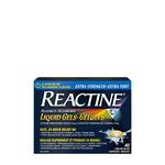 Reactine Extra Strength Antihistamine Liquid Gel Pills - 10mg Cetirizine Hydrochloride - Allergy Relief Medicine - 40 Count