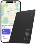 Wallet Tracker Smart Card – Rechargeable GPS Lost Item Finder Works with Apple iOS - Find My for Tracking Luggage Tag Passport Phone Laptop - Ultra-Slim with Rechargeable Lithium Battery - 180-Day Use