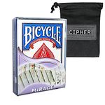 Bicycle Mirage Deck - Bicycle Magic Trick Deck - Includes Cipher Card Bag (Blue)