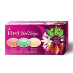 Vivel VedVidya Luxury Pack of 6 Skincare Soaps, 600g (100g - Pack of 6), for Soft, Even-toned, Clear, Radiant and Glowing Skin, Suitable for all Skin types , Soap for Women & Men, For All Skin Types