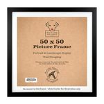 50x50cm Black Picture Frame - Perfect for Home & Office Decor, Ideal for Wall Collage and Gallery Wall Frame Set