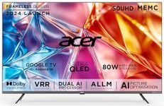 Acer 126 cm (50 inches) Super Series 4K Ultra HD Smart QLED Google TV AR50QDXGU2875AT (Black)