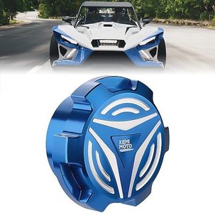 KEMIMOTO Aluminum Gas Cap Compatible with Polaris Slingshot SL LE R S SLR Grand Touring 2015-2023, Fuel Cap Oil Cover Gas Tank Lid, 2521278 for Slingshot Accessories Blue