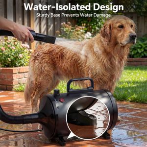 2800W Dog Hair Dryer – High Power Pet Grooming Blower, Black