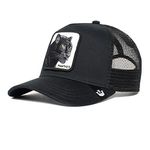 Goorin Bros. The Farm Core Unisex Adjustable Mesh Snapback Trucker Cap, Black (Panther), One Size