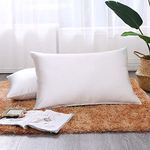 Ethlomoer Natural Pure Silk Pillowcase for Hair and Skin, Both Side Mulberry Silk, Hypoallergenic, 600 Thread Count, Luxury Smooth Pillowcase with Hidden Zipper, 50 x 75 cm 1pc, Ivory