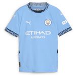 PUMA Manchester City Kids Home Shirt 2024/25 Season - Team Light Blue - Size: 11/12 Years