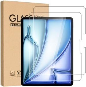 T Tersely [2 Pack] Tempered Glass Screen Protector for iPad Air 11-Inch (M2 Chip 2024, 6th Gen), High Definition 9H