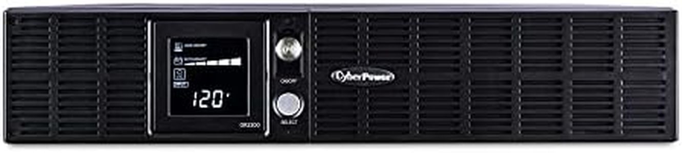 CyberPower OR2200LCDRT2U Smart App LCD UPS System, 2200VA/1320W, 8 Outlets, AVR, 2U Rack/Tower