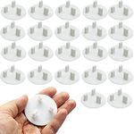 22 Pack UK Plug Socket Covers White Baby Home Safety Outlet Covers Child Proof Plug Socket Protectors Guards Caps to Prevent Electric Shock