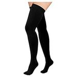 Evolyline Thigh High Compression Stockings for Women & Men 20-30 mmHg, Medical Closed Toe Firm Graduated Support Stockings Compression Socks for Varicose Veins Flying Edema Flight Running Pregnancy