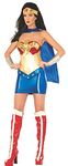 Secret Wishes 810606_L Dc Comics Wonder Woman Classic Deluxe Costume Adult Sized, Blue/Gold, Large