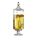 Fifth Avenue Crystal 210142-RB Westchester Optic Beverage Cold Drink Dispenser w/ 2-Gallon Capacity Glass Jug, Leak-Proof Acrylic Spigot for Parties, Weddings, More, 9.5x19