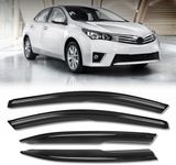 Rain Guards for Car Windows, Tape-On Window Visors Rain Guards Fit for 2014-2019 Toyota Corolla, Window Deflectors, Vent Visors for Toyota Car Accessories, 4 Pieces