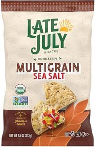 Late July Snacks Multigrain Organic Tortilla Chips with Sea Salt, 7.5 oz Bag