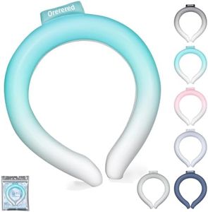 Neck Cooling Tube 70% Gel Increase Ice Ring Neck Cooler Wearable Cooling Neck Wraps for Summer Heat Body Cooling Products for Outdoor Indoor Activities Relief for Hot Flashes(Gradient Blue,L)
