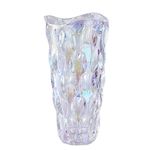 Eastern Rock Heavy Glass Flower Vase Thickened 3.5lb 9.5inch Sparkle vase Bohemian Style, for Centerpieces,Wedding,Gifts, Perfect Home Decor (Sparkle)