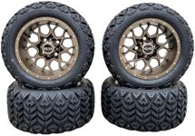 12 Inch Matte Bronze Golf Cart Whee