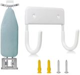 Emapoy 1Pack Ironing Board Holder, Ironing Board Hanger, Ironing Board Wall Mount, Iron Board Hook Wall Mount, for Laundry Rooms