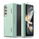 VRS DESIGN Simpli Fit Modern for Galaxy Z Fold 4 5G (2022), Premium Modern Slim Style Semi-Auto Hinge Case (Marine Green)