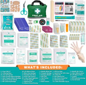 General Medi 210-Piece First Aid Kit – Emergency, Reflective, Ice Pack, Blanket