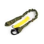 H World Shopping Tactical Multi-Use Adjustable Quick Release Retractable Safety Sling Lanyard for Outdoor Sports Airsoft Hiking OD