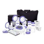 Lansinoh Smartpump, Double Electric Breast Pump, LCD Display, Includes Breast Pump Bag, 25mm Breast Pump Flanges and 2 Lansinoh Baby Bottles