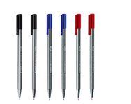 Staedtler Triplus Fineliner 0.3mm - Pack of Six (2 Black & 2 Red & 2 Blue)