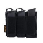 EXCELLENT ELITE SPANKER Pistol Mag Pouch for Glock 92F Double/Triple Molle Magazine Pouch(Triple-Black)