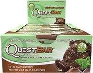 Quest Nutrition 60g Mint Chocolate Chunk Protein Bar - Pack of 12