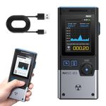 GC-03 Geiger Counter Nuclear Radiation Detector, 1500mAh Handheld Rechargeable Radiation Dosimeter, Geiger Counter EMF Detector with 50 Alarm History, α β γ X-rays