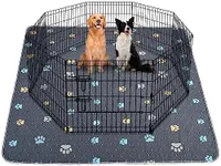 Aitmexcn Washable Puppy Dog Pee Pad, 100% Waterproof Whelping Training Mat for Puppy/Senior Dog, Fast Drying Reusable Puppy Pads for Indoor, Outdoor and Car Travel- 72'' x 72''- 2PCS