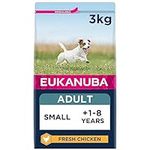 Eukanuba Complete Dry Dog Food for Adult Small Breeds with Fresh Chicken 3 kg