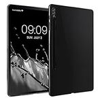 kwmobile TPU Silicone Case Compatible with Samsung Galaxy Tab S8+ Plus/Galaxy Tab S7+ Plus - Case Soft Flexible Shock Absorbent Cover - Black High Gloss