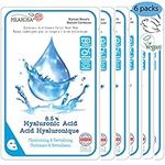 MEAROSA* Dermatologically tested, 8.5% Hyaluronic Acid, Niacinamide, Vitamin E Essence Facial Sheet Masks Sensitive skin Vegan Formula Hydrating & Nourishing Premium Quality Natural ingredients