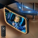 LJGVDXT Baby Car Mirror with Light 