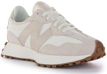 New Balance Women's 327 Lifestyle Shoe, Beige, 5