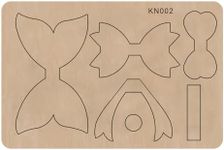 Create Beautiful Bowknots with Okjew Cutting Die - DIY Handmade Gifts Die Cuts for Scrapbooking - Compatible for Sizzi Big Shot Die Cutting Machine - Wood Board and Alloy Steel Blade (002 Wood)