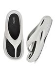 HEALTH FIT Extra Soft Premium Slippers with Soft Acupressure Comfortable & Light Weight Stylish & Anti-Skid Classic Ultra Soft Casual Waterproof & Everyday Flip Flops HF147LGYBK UK-9
