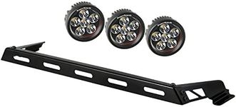 Rugged Ridge 11232.06 Hood Light Bar Kit with 3 Round LED Lights