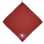 Team Golf NFL San Francisco 49ers Microfiber Golf Towel, 15x15 (Red)