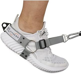 Sangles de Cheville SYL Fitness pour Les Machines et la résistance - Booty Builder Ankle pour Exercices de glute - pour entraînement à Domicile et Gym - Gris,1 Paar