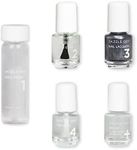 Dazzle Dry Mini Kit 4 Step System - Bold, a full coverage shimmer, dark gunmetal gray/black. (5 Piece Kit / 5 Manicures)