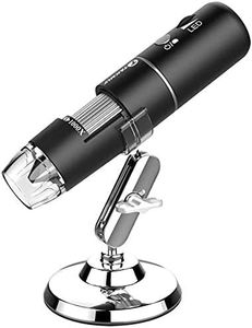 Microware Wireless WiFi Digital Microscope, 50X-1000X Zoom Pocket Size Handheld Microscope for iPhone Android, iPad