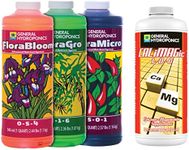 General Hydroponics GLCMBX0009 Calimagic & Flora GRO, Micro & Bloom Combo, 1 Quart Fertilizer