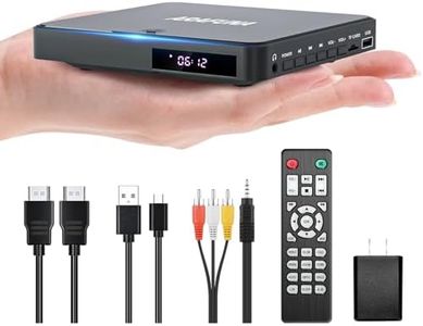 ARAFUNA Mini DVD Player, HDMI Small DVD Player for TV with All Region Free, 1080P HD Compact Small DVD CD/Disc Players with AV Output USB Input Remote Control and AV Cable