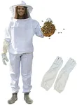 Silginnes Bee Suit for Women and Men - for Professionals and Beginners - Full Body Bee Keeper Outfit - Best for Beekeeping - Protective Bee Jacket with Hood, Pants, Gloves