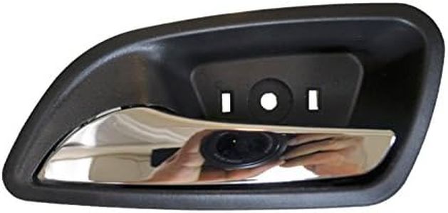 PT Auto Warehouse GM-2006MA-LH - Interior Inner Inside Door Handle, Black (Ebony) Housing with Chrome Lever - Driver Side