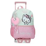 Hello Kitty Paris School Backpack with Pink Trolley 25x32x12 cms Polyester 9,6L