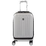 Delsey Luggage Helium Titanium International Carry-On EXP Spinner Trolley, Silver, One Size